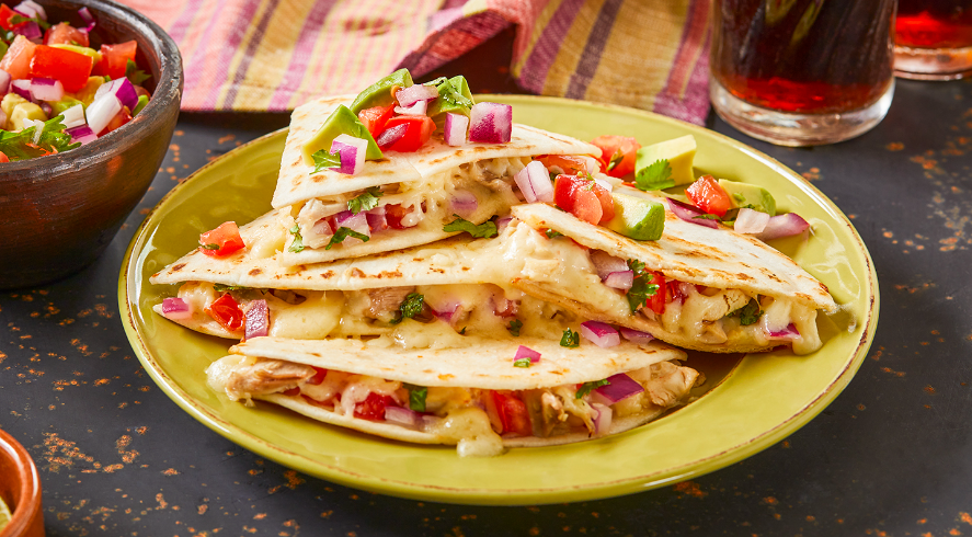 Gouda Cheese Quesadillas with Pico De Gallo