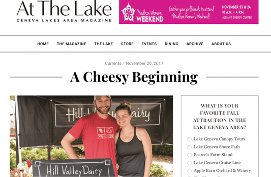 LOCAL LAKE GENEVA MAGAZINE FEATURES HILL VALLEY DAIRY